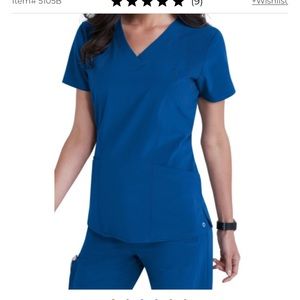 Barco One size large royal blue women’s scrubs
